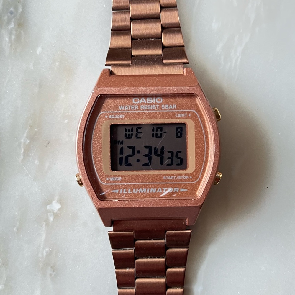 Casio Metallic Rose Illuminator Watch